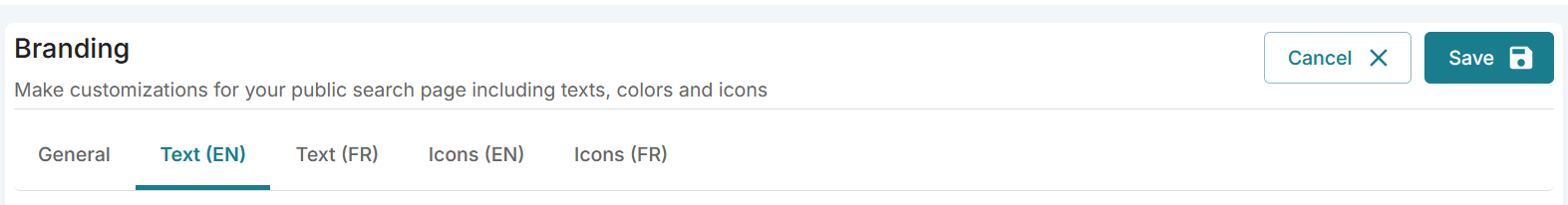 Screenshot of save button