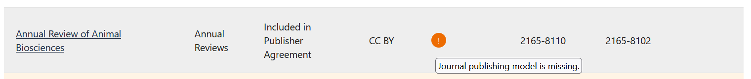 Screenshot of hover over icon showing missing data.