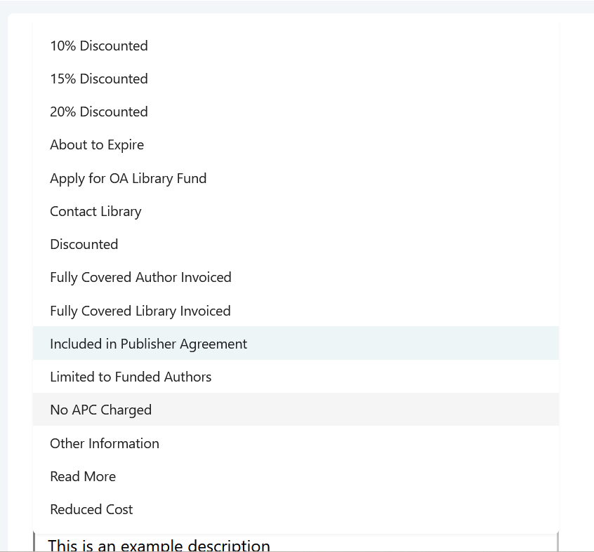 Screenshot of payment option selector with one selected and another highlighted. .